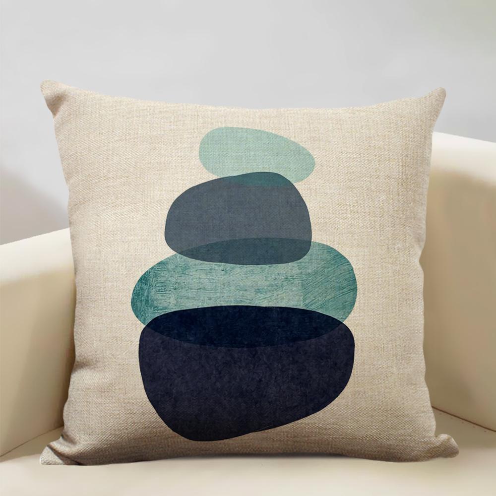 Geometric Abstract Lines Constitute The Perfect Pattern Art Decoration Cushion Cover Bedroom Sofa Office Pillow 45x45cm Linen