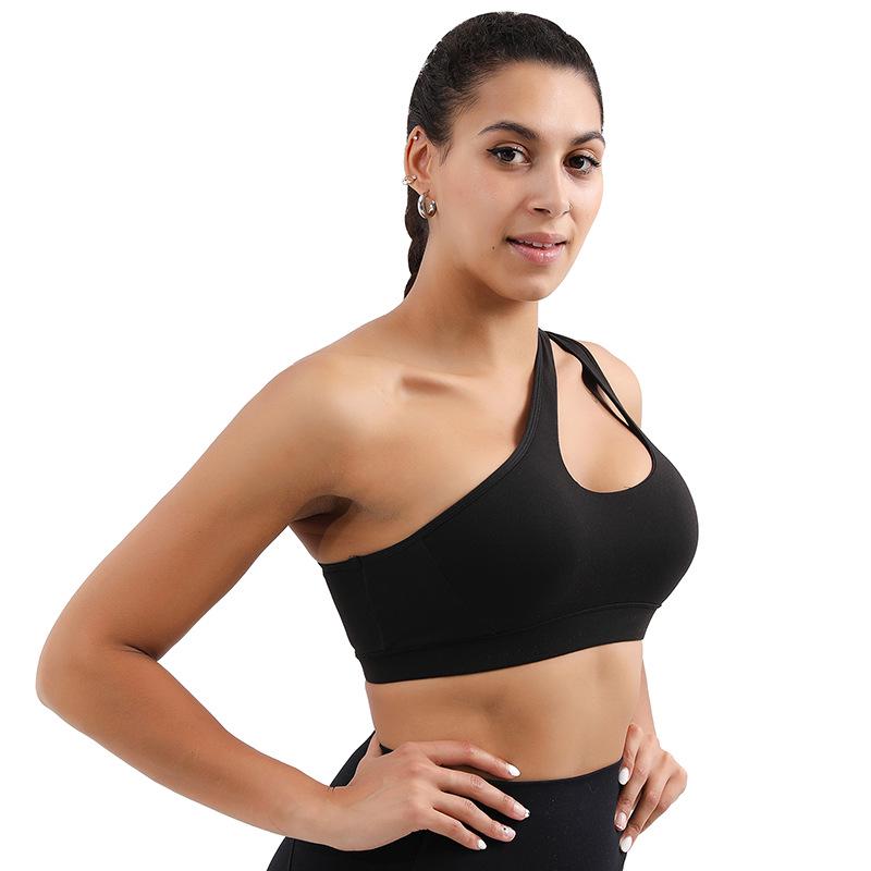 Women's High-Intensity Shockproof Cutout Sports Bra for Yoga and Fitness