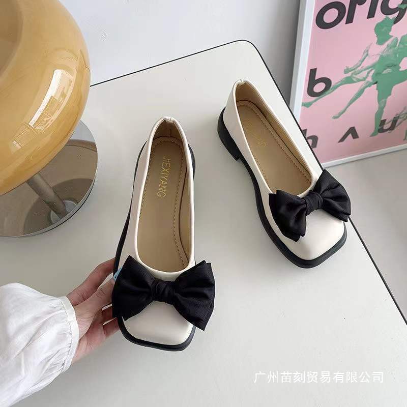 French Mary Jane small leather shoes spring and autumn British style Japanese jk with skirt soft-soled loafers