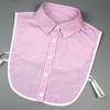 Colletto Falso Moda Con Strisce Bianche Collare Rimovibile Mezza Camicia Blusa Accessorio Professionale per Ufficio