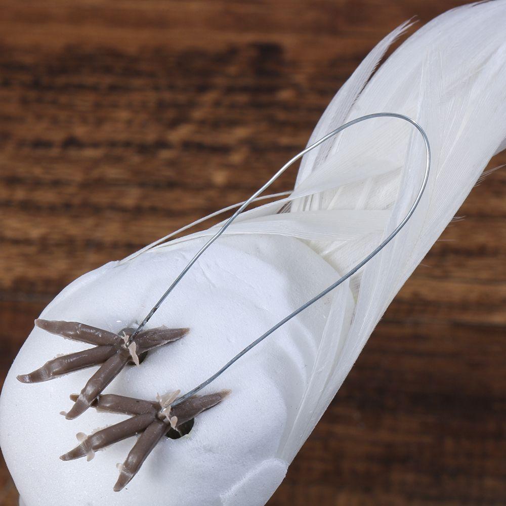 Vivid Artificial Crafts Home Decor Love Peace Pigeons Imitation Bird Model Simulation White Pigeon