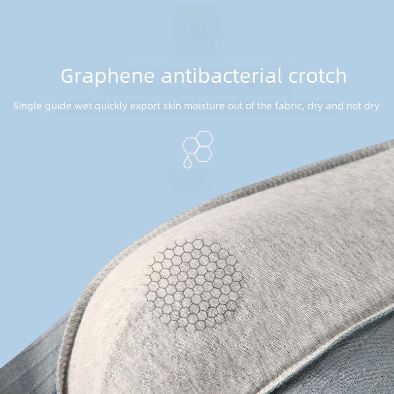 Antibakterielle Boxershorts für Herren aus reiner Baumwolle mit Schritt für Teenager
