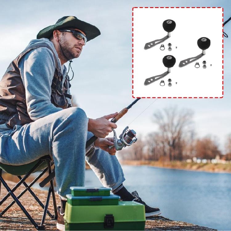 Aluminum Alloy Baitcasting Reel Power Handle Rotating Fishing Reel Handle Single Knob Fishing Reel Power Handle
