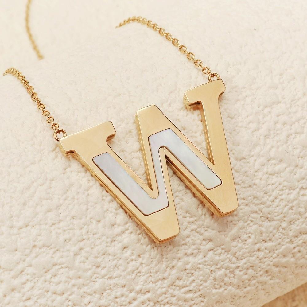 English Letter English Letter Necklace Combination Name Couple Clavicle Chain  Unisex