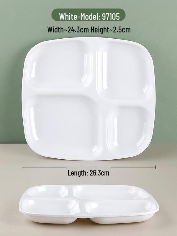 Commercial Melamine Divided Cafeteria Tray