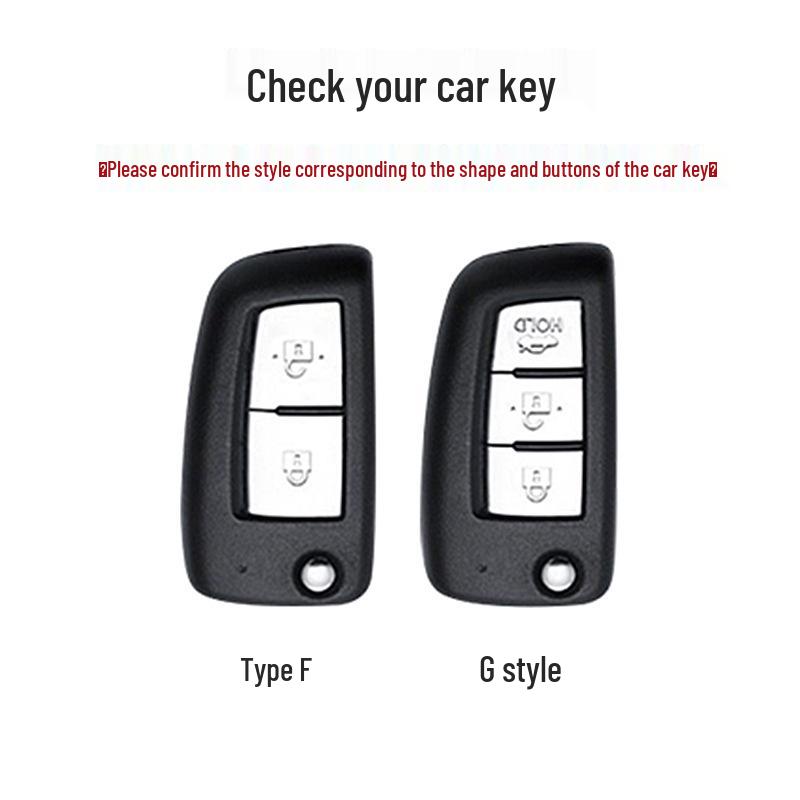 Compatible with Nissan Qashqai '19, Classic Sylphy, Bluebird, Kicks, X-Trail, Tiida Folding Car Key Case.