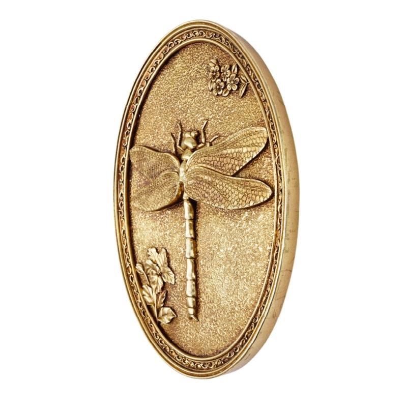 Plastic Insect Wall Plaque with Deep Relief Nature Forms for Interior Wall Display or Decorative Shelf Placement