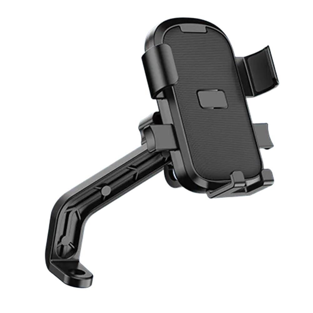 

360 Degree Rotation Motorcycle Phone Holder Shock Absorption Rrearview mirror