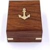 To My Son I Loved You Camping Compass Engraved with Wooden Box Gift Compass