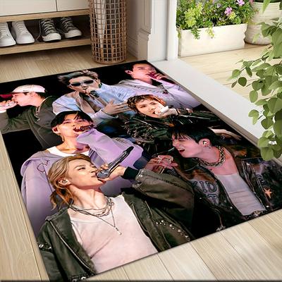 Kpop Performance Energy Carpet Rug Soft Washable Antislip Home Living Room Sofa Mats Personalized Christmas Rug