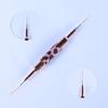 Dual-Use Nail Brush Pen Fiber Bristles Metal Body Multifunctional Nail Pen for Sculpting And UV Nail Art