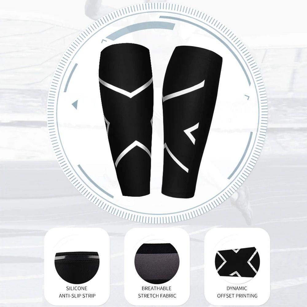 Leg Guard Sleeves Leg Compression Sleeve Polyester Calf Brace Sport Compression Calf Sleeve Unisex