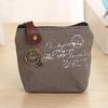 Ladies Canvas Classic Retro Small Change Coin Purse Little Key Car Pouch Money Bag Cheapest Girl's Mini Short Coin Holder Wallet