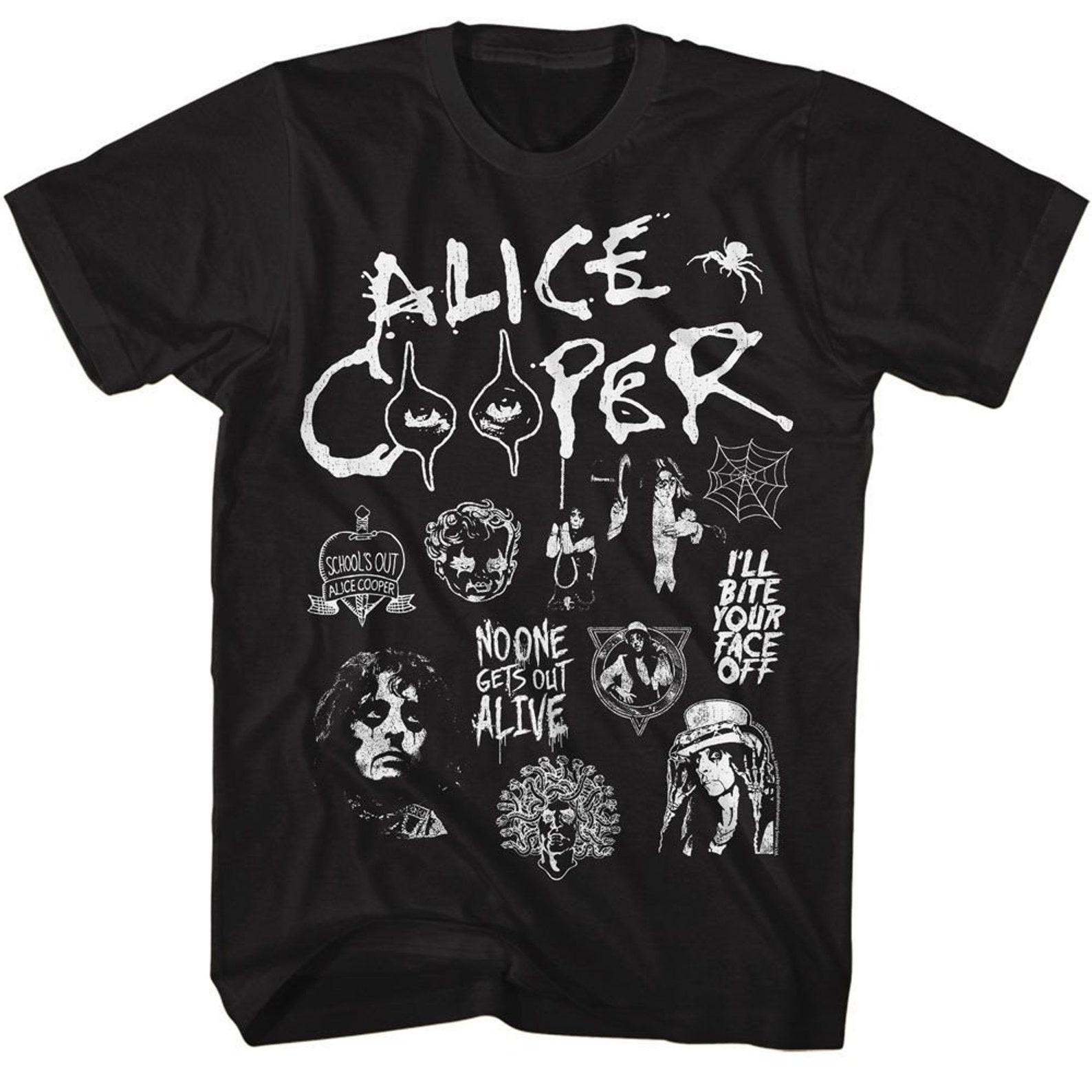 Alice Cooper Collage Black T-Shirt 3XL