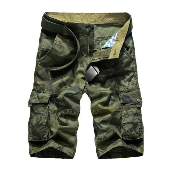 

Шорти-карго Модні дихаючі спортивні шорти з еластичним поясом Чоловічі шорти для полювання на природі Шорти для риболовлі Літні шорти Щоденний одяг 33 армія зелений колір