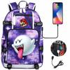 17-inch Popular Print Youth Backpack Large Capacity for Students Unisex Travel Casual School Bag