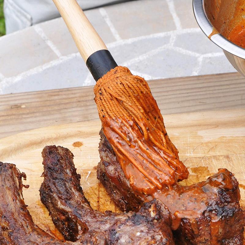 BBQ Grill Marinierpinsel Professionelle Barbecuebürste mit abnehmbarem Bürstenkopf Einfach Einfach zum Eintauchen 18 Zoll 46 cm