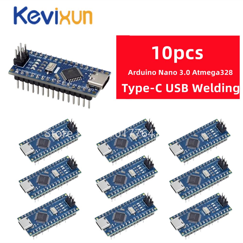 1-10PCS Mini / Type-C / Micro USB Nano 3.0 With the Bootloader Compatible Nano Controller CH340 USB Driver 16Mhz ATMEGA328P