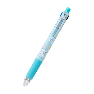 Sanrio Sarasa Multi Ballpoint Pen Mechanical Ink 283312 4-Color & Pencil, Cinnamoroll, Colors Black, Blue, Red, Green, 0.5mm,