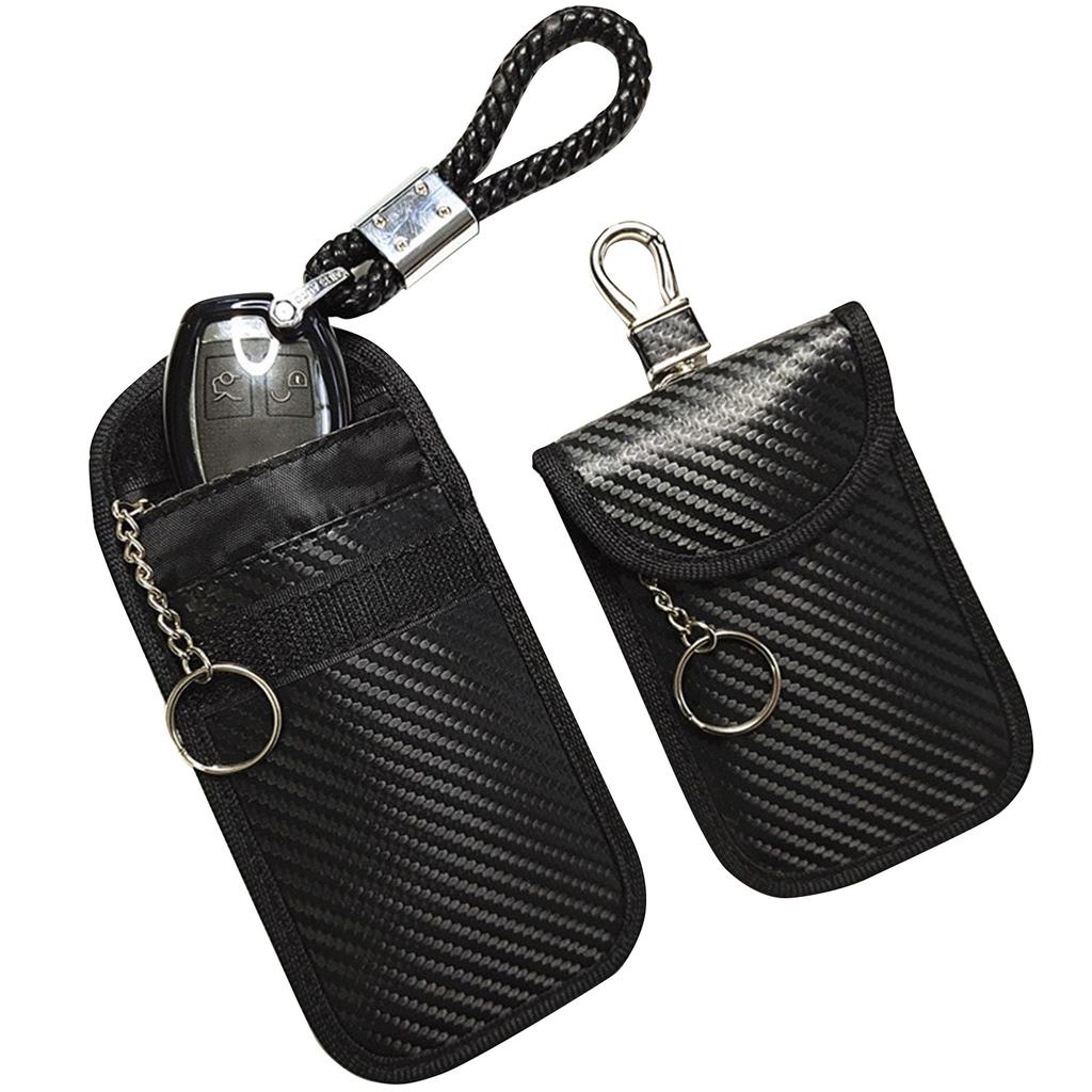 Borsa Faraday Protezione Chiavi, 1 Confezione Blocco Segnale RFID Portachiavi Custodia, - Gabbia di Sicurezza Antifurto per Auto