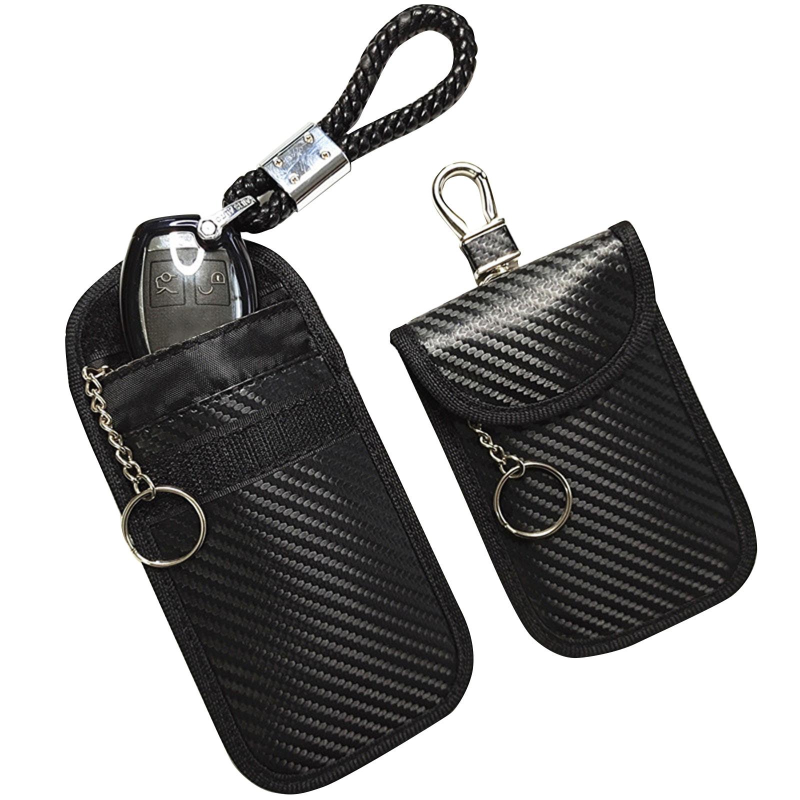 

Сумка Фарадея Защита для ключей, 1 шт. Блокирующий сигнал RFID чехол-защита для ключа, Защита от кражи Клетка для безопасности автомобиля One Size