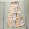 Used Nishijin-ori Six-panel Fukuro Obi with Certificate, Karori, Chiri-nagashi Kasen-cho, Gold and Silver Threads, Pure Silk, Beautiful Condition,