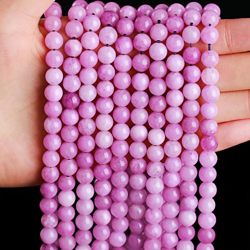 Natural Stone Sea Blue Chalcedony Beads Round Loose Spacer 6 8 10mm Pick Size For Jewelry Making Necklace Bracelet Accessory