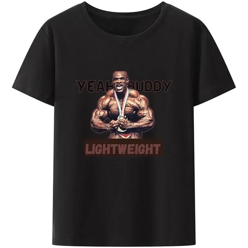 

Одяг для ЗАЛУ Ronnie Coleman Fit Футболка для тренувань для чоловіків Легка Базова Повсякденна Толстовка Новинка Дизайн Смішна XXL