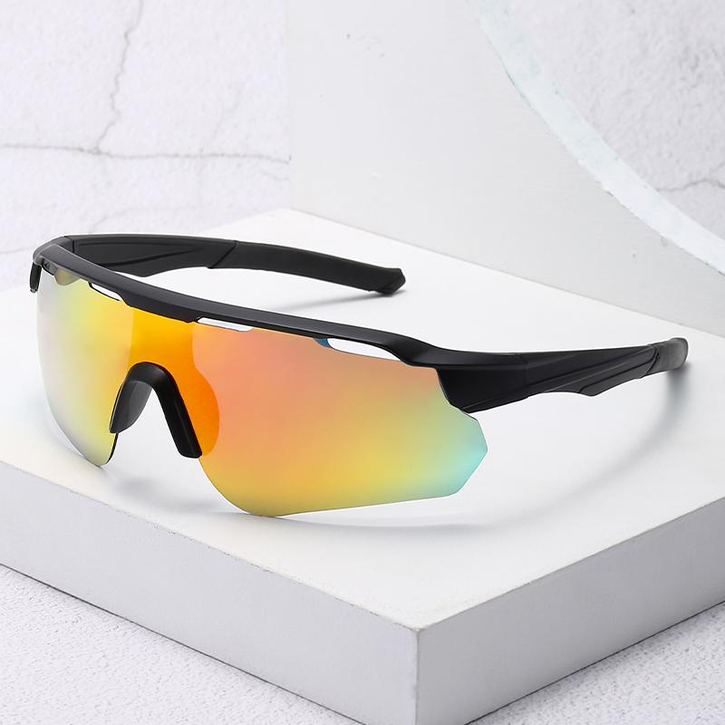 Cycling Glasses Men And Women'S New Fashionable Windproof Sunglasses Outdoor Sports Colorful Sunglasses Va01
