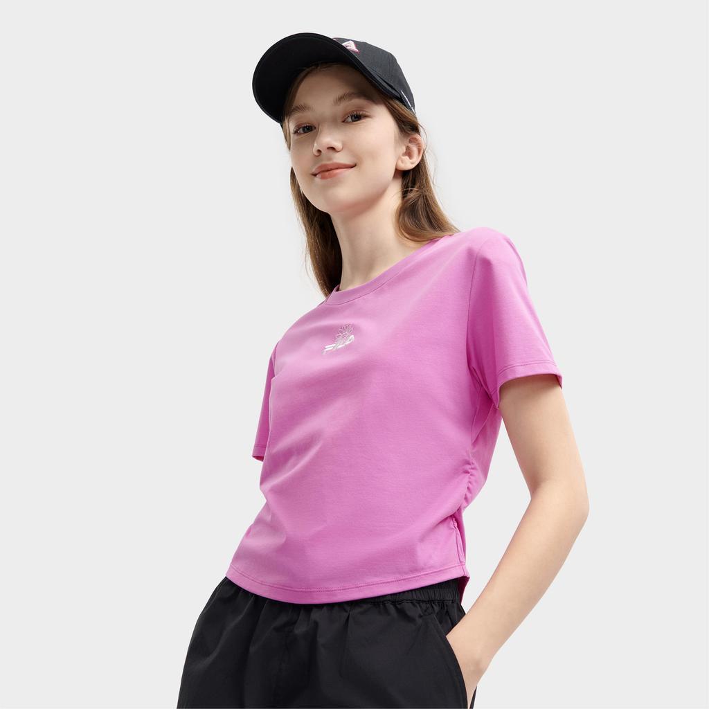 New FILA T Shirts Women's Purple Clay Red F11W429117FPU