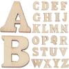 100pcs Craft Letters Small Wooden Alphabet Letters Unfinished Wood Letters Wood Pieces for Crafts Spelling Education Wood Crafts
