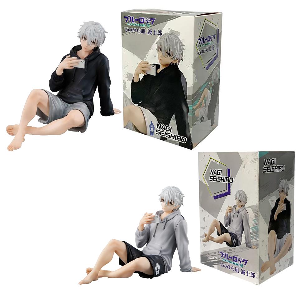 Anime Figure Nagi Seishiro Sitting Pose Action Cute Peripheral Table Decoration Collection Model Toys BLUE LOCK PVC Poseable Articulated Scale