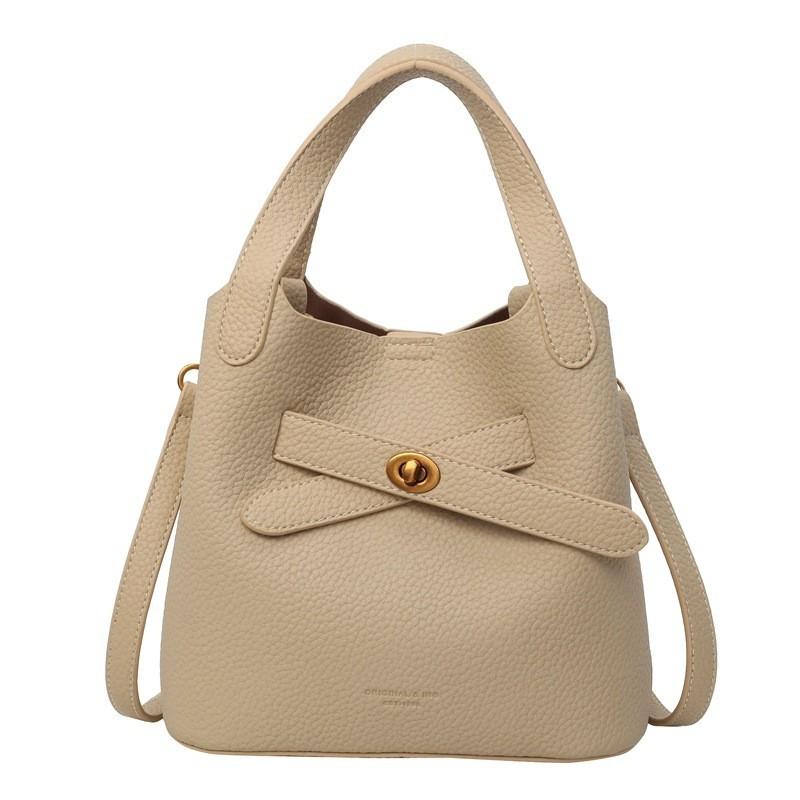 Trendy 2024 New Spring Fashion Women's Pu Bucket Bag Korean Style Crossbody Handbag