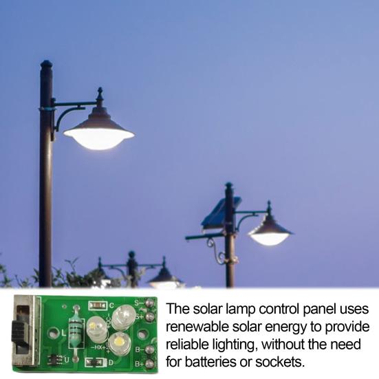 1.2V Solcellelys Kontrollpanel PCBA Kretskort DIY Utendørs Hage Plen Landskap Vegstolpe Gate Solcellelampe Kontrollkort Modul