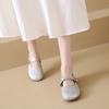Fashion Word with Breathable Mary Jane Shoes Women's Summer New Versatile Flat Bottom Shallow Mouth Single Shoes