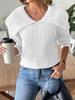 Women's short wool top, pearl beaded navy collar sweater, cross-border European and American women's clothing autumn and winter pullover sweater