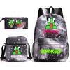 Zaino Inspeakable Set da 3 Pezzi, Zaino Studente di Grande Capacità con Borsa Pranzo e Astuccio, Resistente all'Acqua, Durevole