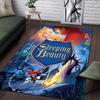 1pc Sleeping Beauty Pattern Area Rug Soft Flannel Floor Mat for Living Room,Office,Bedroom and Carpet,Sofa Coffee Table Floor Mat