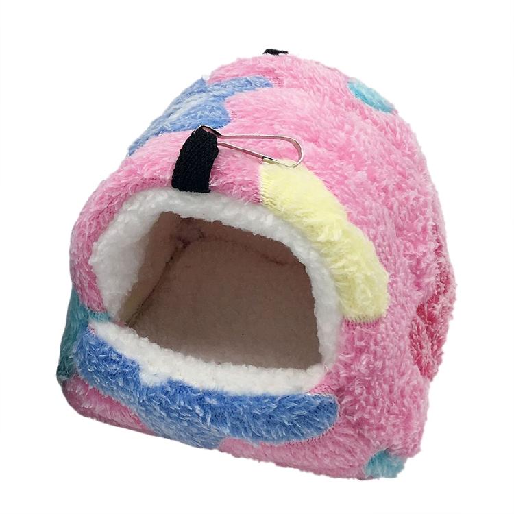 

Hanging Hamster Hammock Rat Swinging Nest for Chinchilla Parrot Guinea Pig Rat розовый