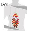 Parrot Wood Apple Banana Building Block Toy Pet Bird Ladder Bite Chew Cage Decor
