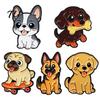 Hund Broschen Pin Cartoon Emaille Brosche, Legierung Welpen Revers für Männer Frauen, Mini Dekoratives Abzeichen Kleidung Tasche Hut Schal Anzüge