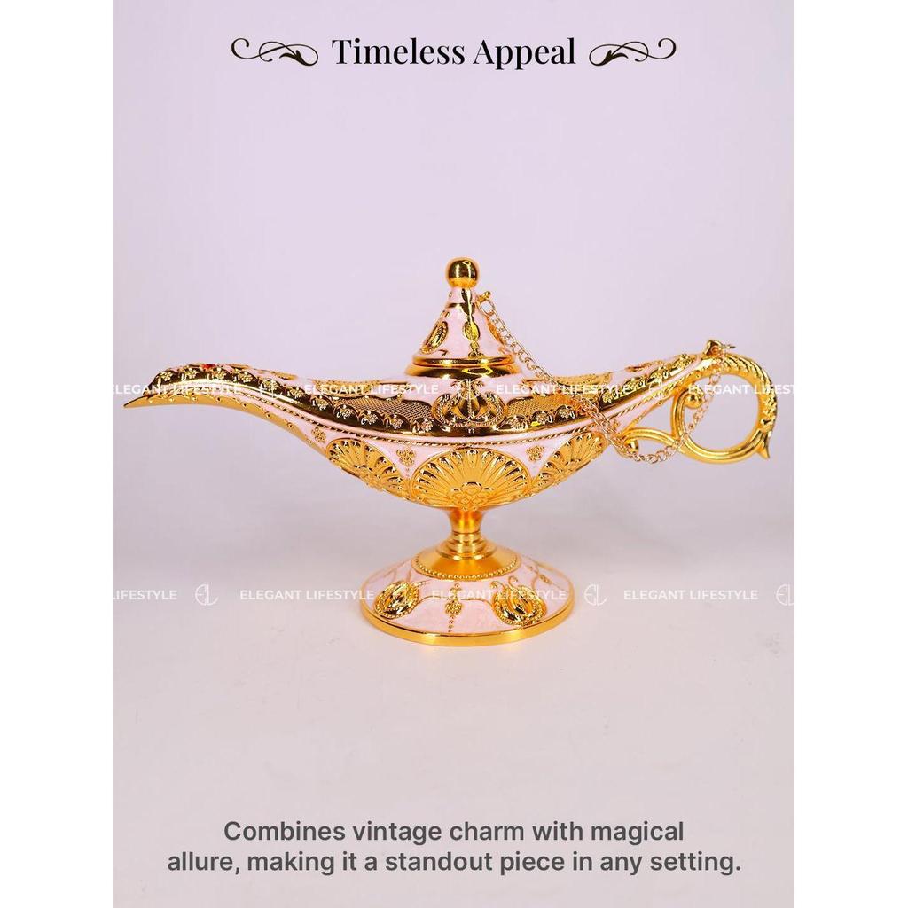 Vintage Aladdin Chirag Lamp-Luxurious Metal Jewelry Box,Decorative Showpiece,Home & Visit the ELEGANT LIFESTYLE Store