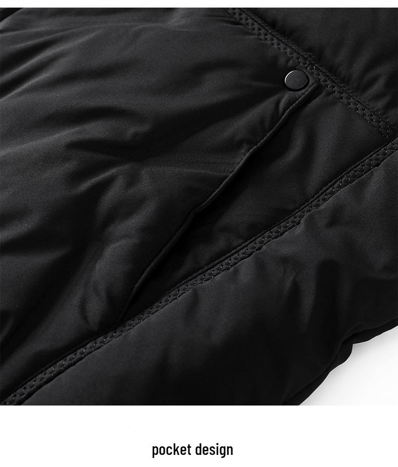 Men's Winter Thickened Cotton Down Jacket - Trendy Casual Youth Style