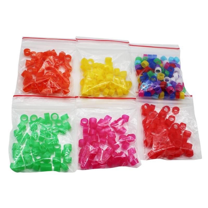 100 ks Kroužky na nohy pro ptáky pro papoušky, pěnkavy, kanárky, Gouldovy amadiny Průměr 3 mm 4 mm 5 mm 2 mm Kroužek na nohu pro ptáky