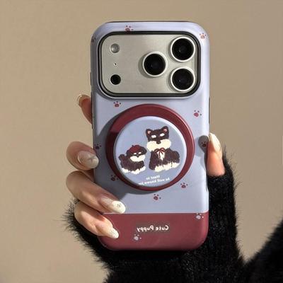Adorabile Custodia Magnetica per Telefono con Cucciolo per iPhone 17 e iPhone 17 Pro Max