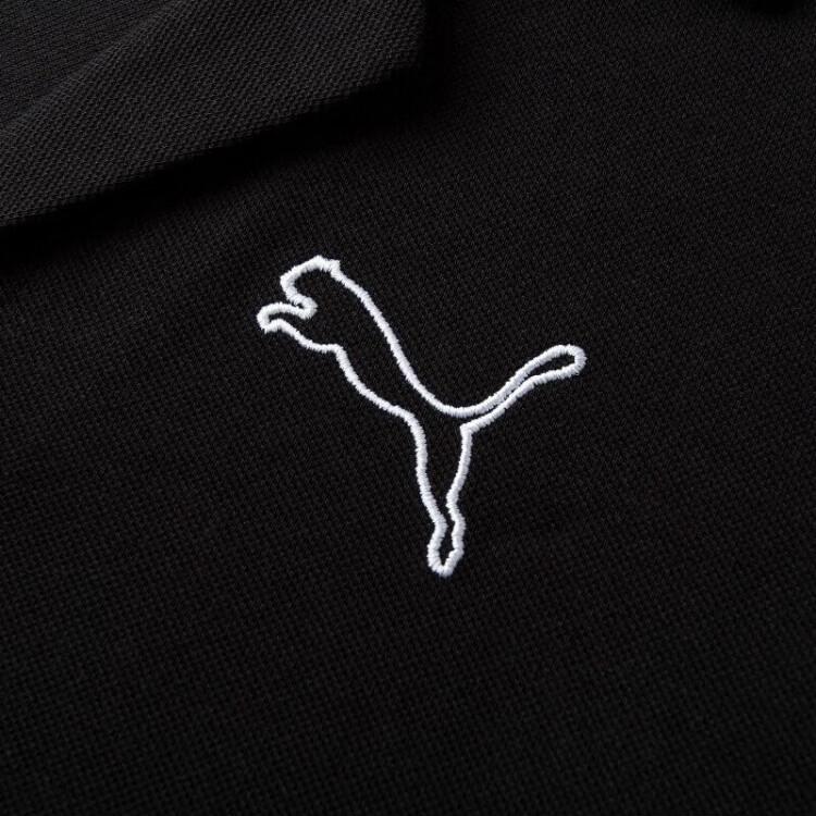 Puma Solid Color Logo Embroidered Cotton Vintage Casual Jumpsuit Women jumpsuit Black 535232-01