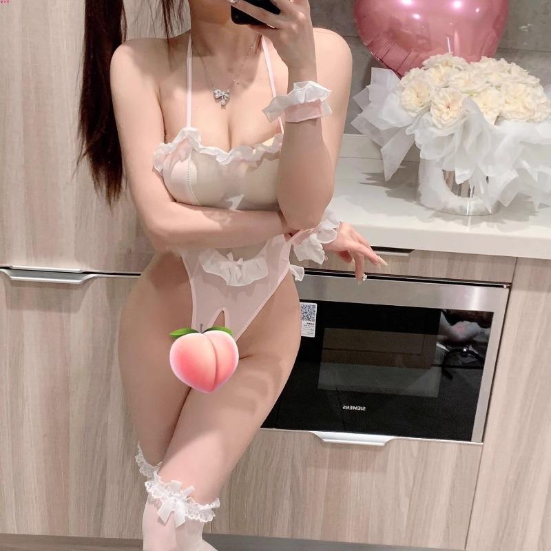 Cute bunny sexy pure desire couple open crotch one-piece hot os bunny belly pocket free sex underwear women