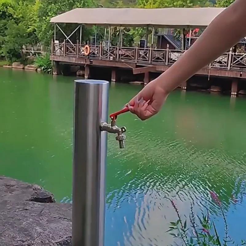 1/2 Inch Zinc Alloy Faucet Garden Bibcock Outdoor Lockable Water Tank Connector Industrial Home Irrigation Replacement Tool