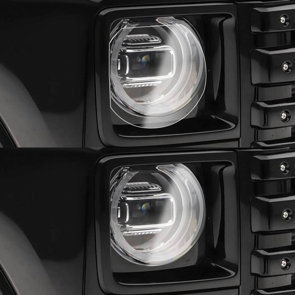 Smoke Black High-Gloss Pre-Cut Headlight Protection Film For Haval H9 2025-2026 TPU PPF Anti-Scratch Car Vinyl Wrapping Kit
