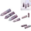 Beautifully Authentic Pink Tourmaline Tower Quartz Crystal Point Wand For Reiki Healing